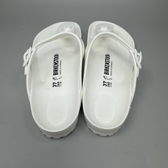 Birkenstock Gizeh EVA Sandals Womens Size 7 White Thong - Picture 6 of 7